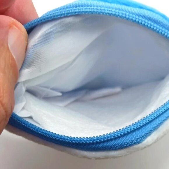 Blue Shark Zippered Coin Purse Wallet New - Picture 3 of 6